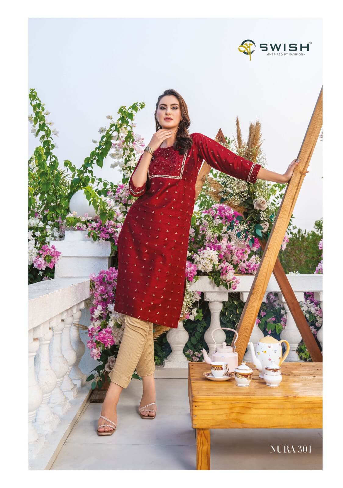 Swish Nura Vol 3 301 To 306 Kurti With Bottom Catalog